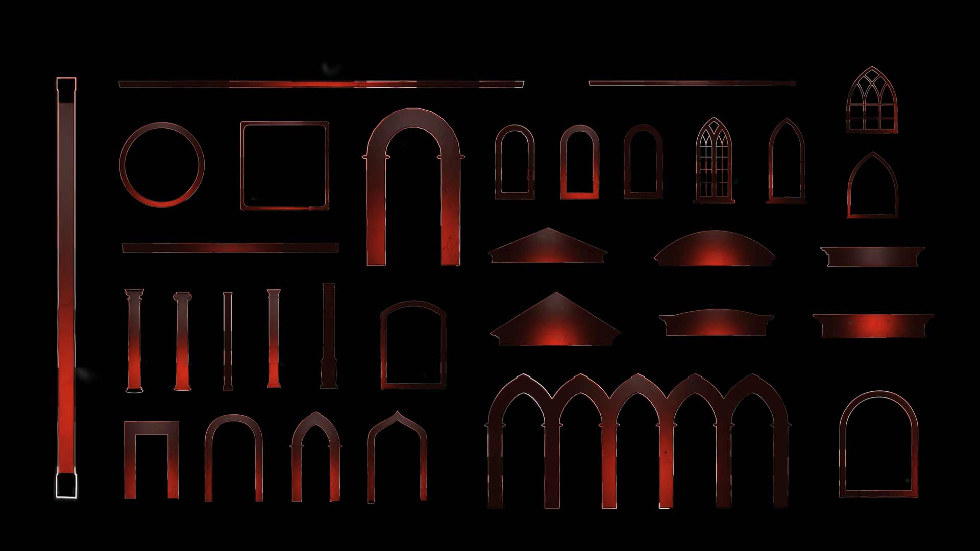 Fire flame animation video mapping toolkit