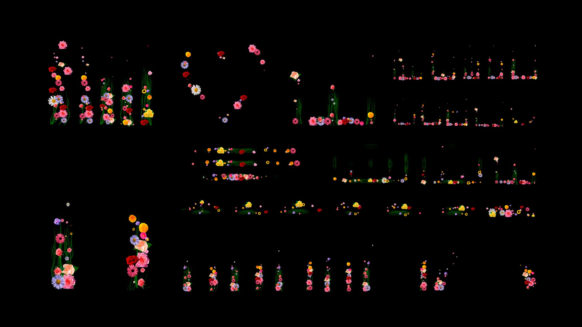 flowers animation video mapping toolkit