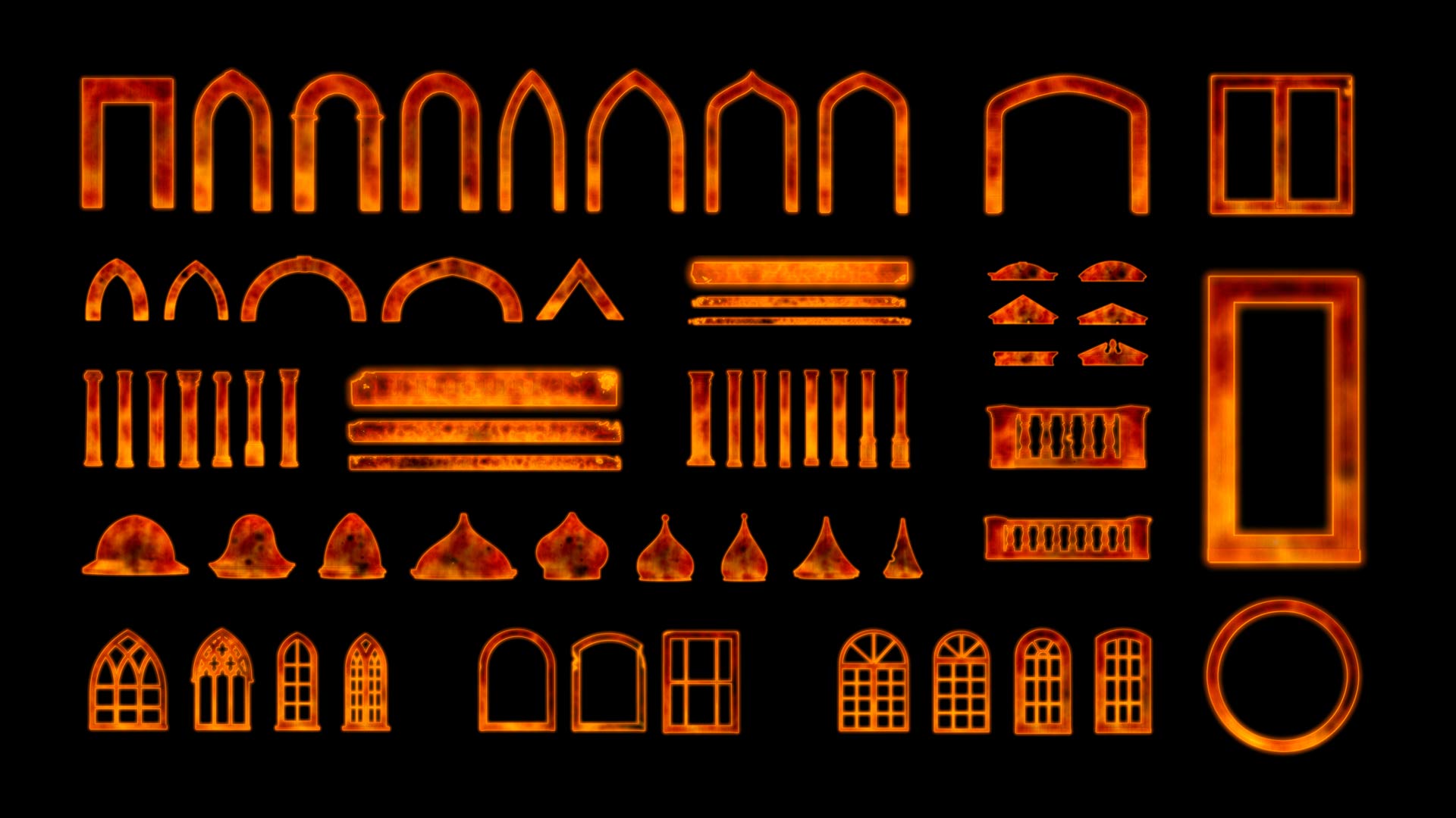 Burning fire video mapping toolkit