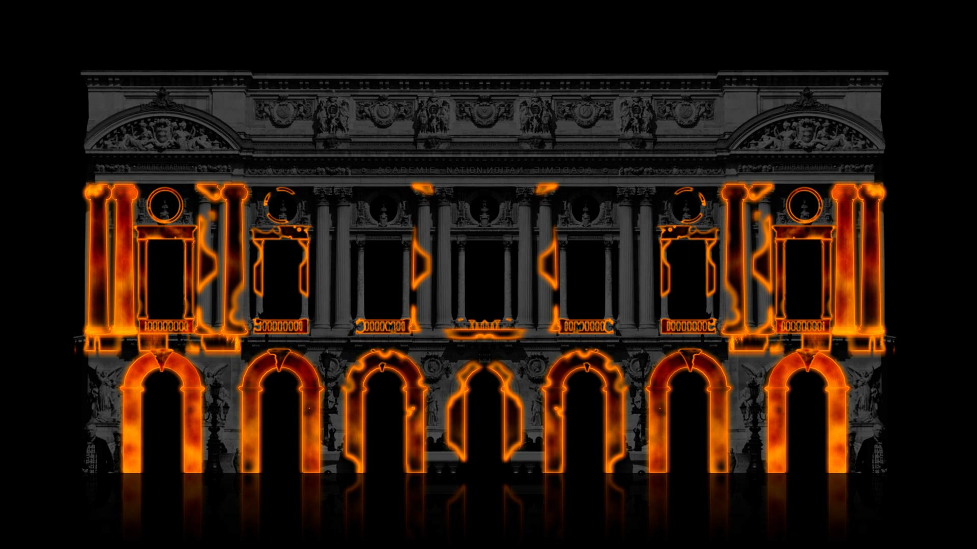 Burning fire video mapping toolkit