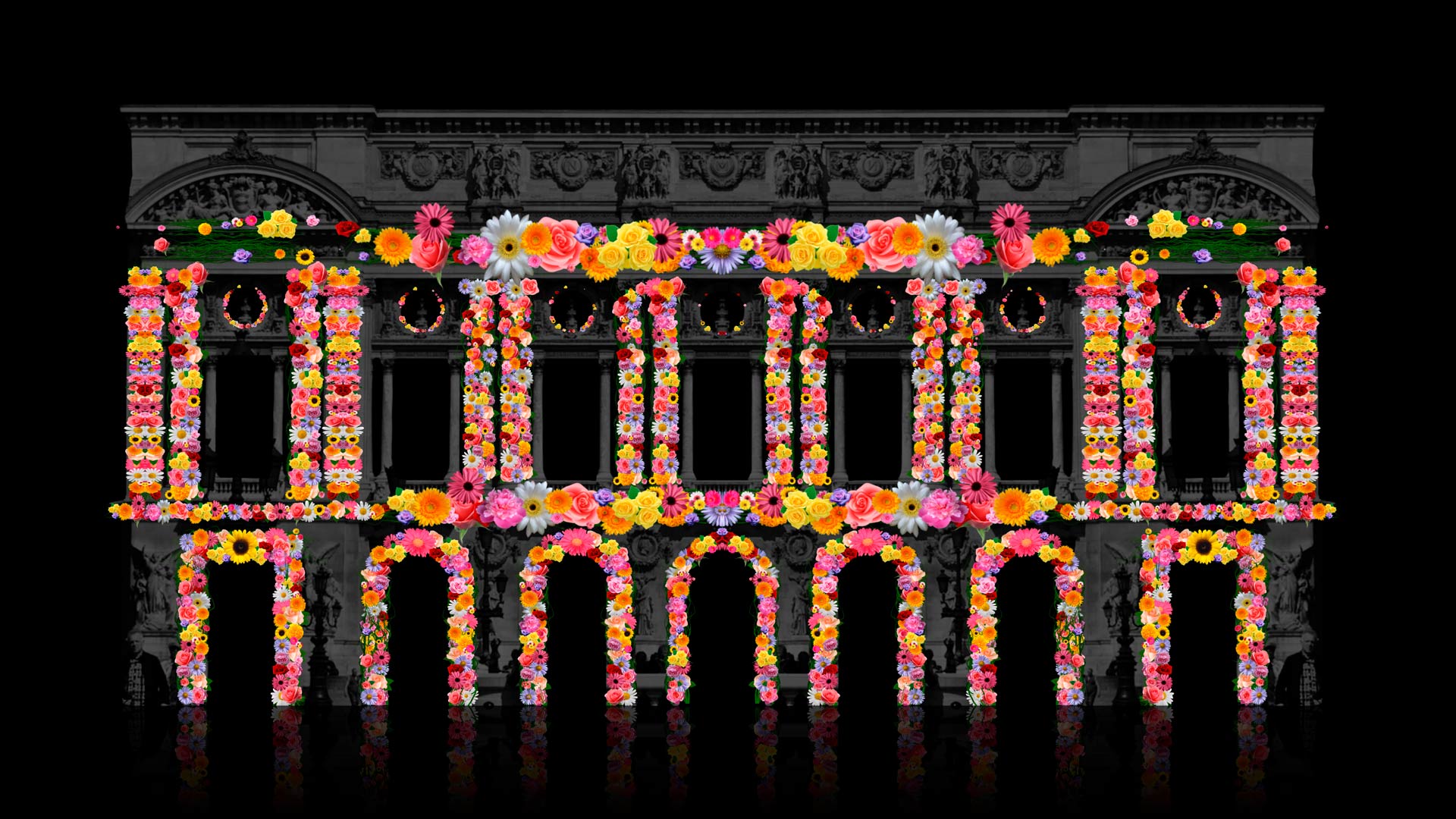 flowers animation video mapping toolkit